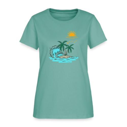 Retro Sunset Graphics - Women's T-Shirt