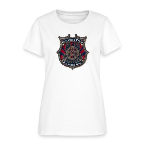 Barcelona Scarlet Pride T Shirt, Soccer City Gift - Women's T-Shirt
