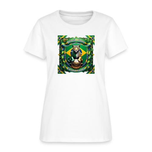 Brazil Jaguar Glory T-Shirt, Flag Pride Badge Gift - Women's T-Shirt