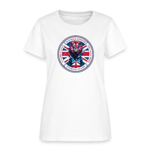 England Lion Emblem T Shirt, Flag Pride Gift - Women's T-Shirt
