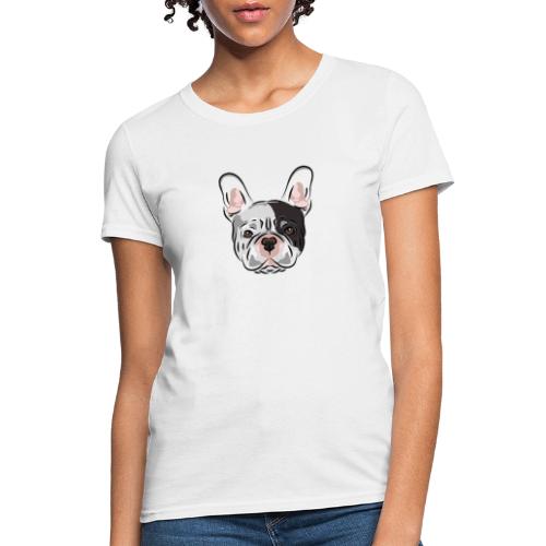 pngtree french bulldog dog cute pet - Women's T-Shirt