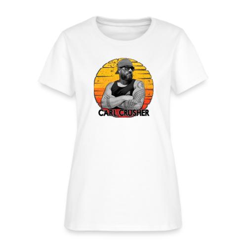 Carl Crusher Sunset Circle - Women's T-Shirt