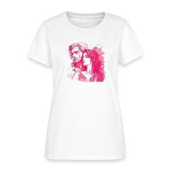 couple together love - Women's T-Shirt - white - Front