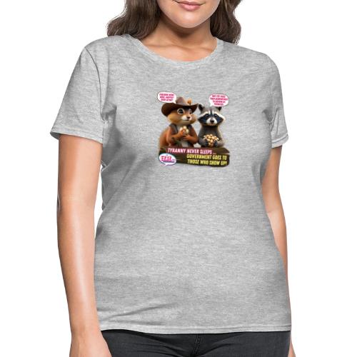 Freedom Squirrel and Raccoon - Women's T-Shirt