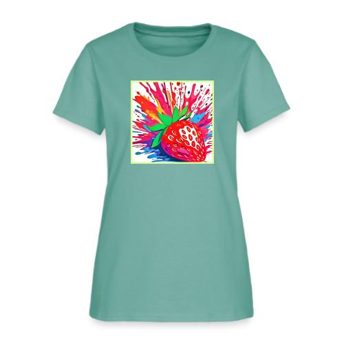 Splatter Strawberry Splash - Women's T-Shirt