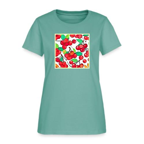 Cherry Pattern Design - Women's T-Shirt