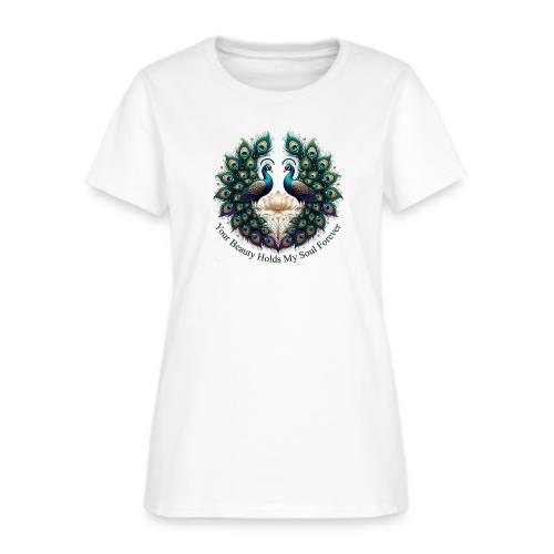 Your Beauty Holds My Soul Peacock Gifts T-Shirt - Women's T-Shirt