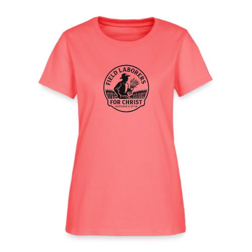 Field Labor Matt 9 37 Big background - Women's T-Shirt