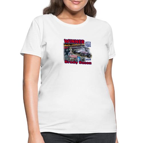 Brady Bacon #LetsRaceTwo Winner - Women's T-Shirt