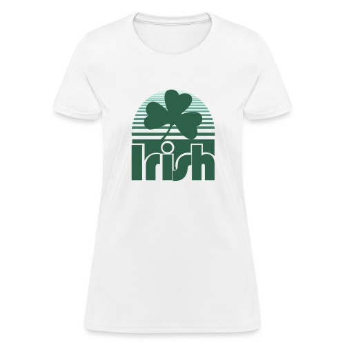 Retro Irish Shamrock Design Tee Shirt Hoodie - Women's T-Shirt