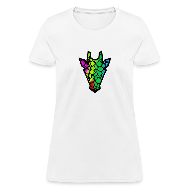 Freedom Rainbow Giraffe Face Premium T Shirt