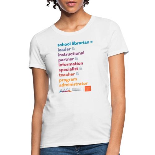 Five Roles of a School Librarian - Women's T-Shirt