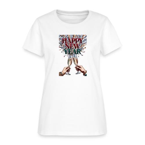 Toasting Hands T-Shirt Confetti Shower Premium - Women's T-Shirt