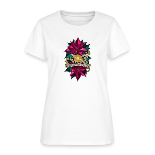 Queen of the Solstice Poinsettia T-Shirt - Women's T-Shirt