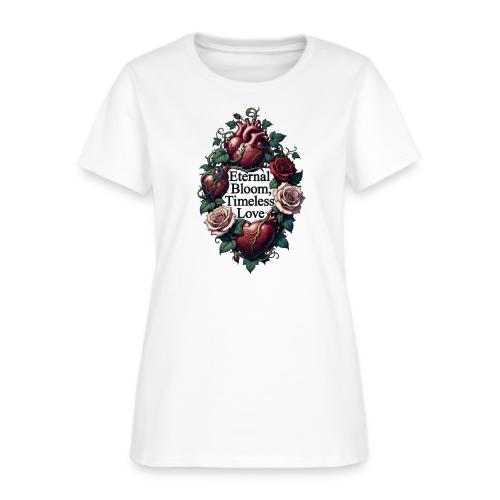 Eternal Bloom Timeless Love Entwined Hearts T-Shir - Women's T-Shirt