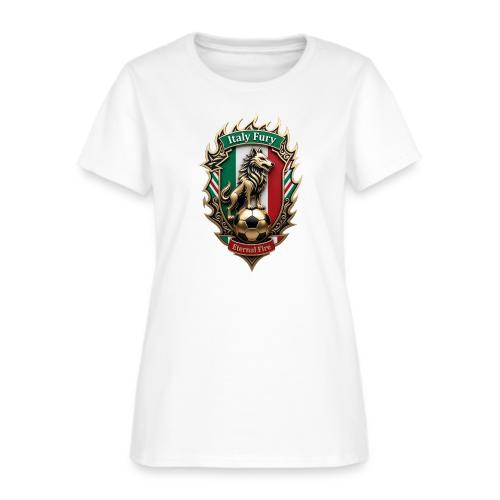 Italy Wolf Fury T-Shirt, Italian Flag Pride Gift - Women's T-Shirt