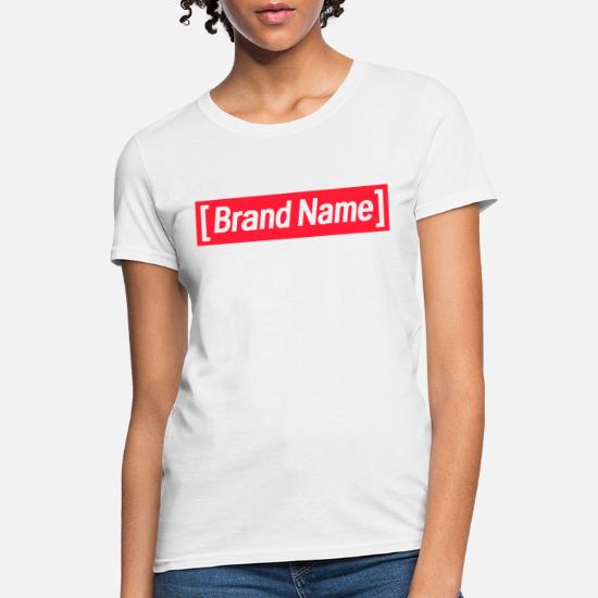 flåde ulv Hængsel Brand Name] Classic Logo' Women's T-Shirt | Spreadshirt