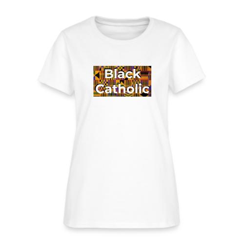 Kente Black Catholic Tee - Women's T-Shirt