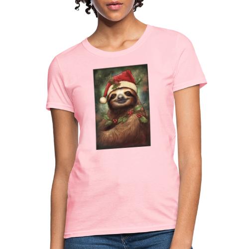 Christmas Sloth - Women's T-Shirt