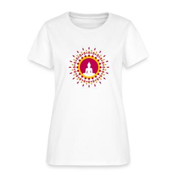 Buddha meditation, yoga, Buddhism, enlightenment - Women's T-Shirt - white - Front