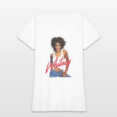 Whitney Houston Photo With Pink Nameplate' Women's T-Shirt