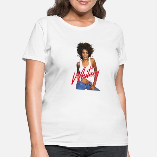 Whitney Houston Photo With Pink Nameplate' Women's T-Shirt