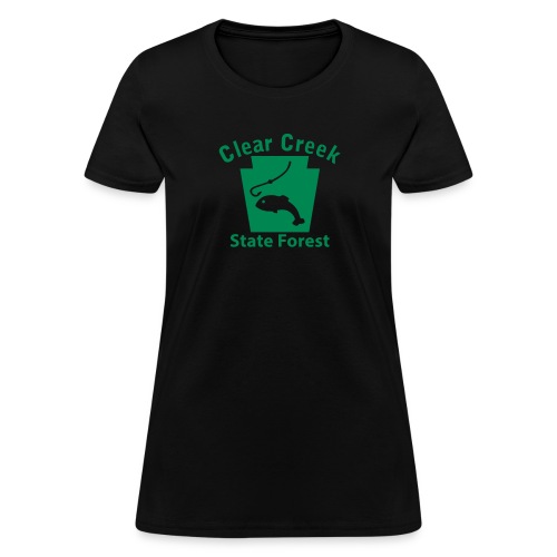 Clear Creek State Forest Fishing Keystone PA - Women's T-Shirt