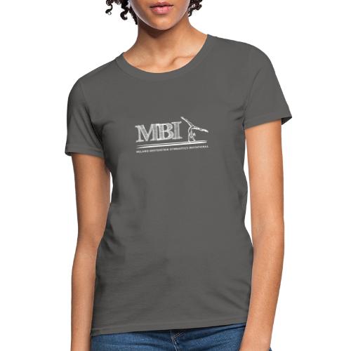 White MBI Sketch Logo - Women's T-Shirt