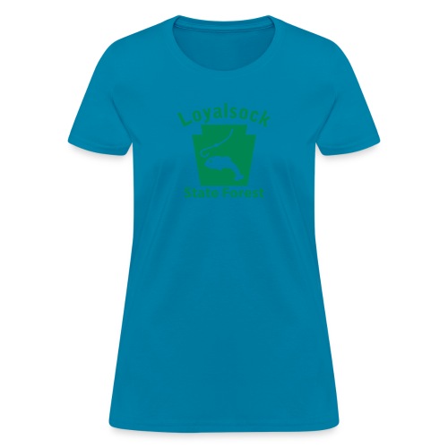 Loyalsock State Forest Fishing Keystone PA - Women's T-Shirt