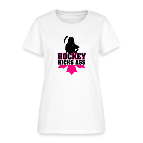 Hockey Kicks Ass - Women's T-Shirt