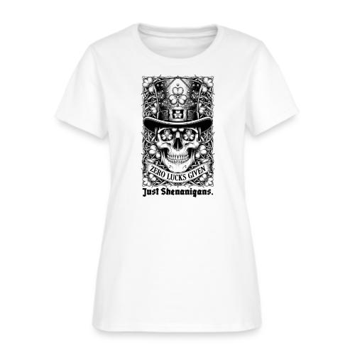 Salty Shamrock Skull T-Shirt - Women's T-Shirt
