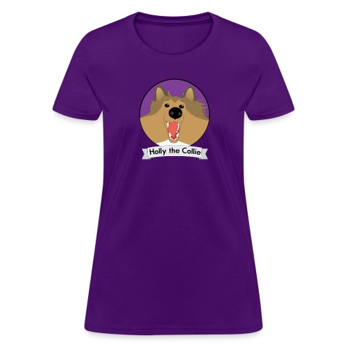 Holly the Collie banner - Women's T-Shirt