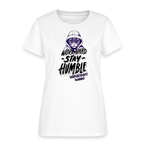 Work Hard Cat - Women's T-Shirt