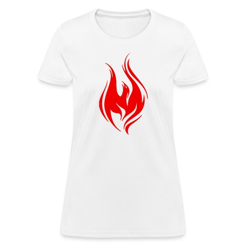 Front (Phoenix-Red) _ Back (Blank) - Women's T-Shirt