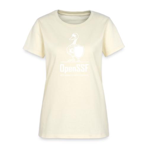 OpenSSF tall white logo - Women's T-Shirt