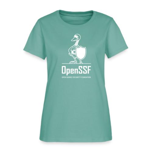 OpenSSF tall white logo - Women's T-Shirt
