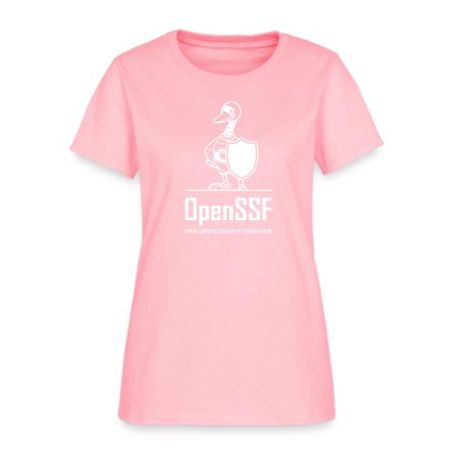 OpenSSF tall white logo - Women's T-Shirt