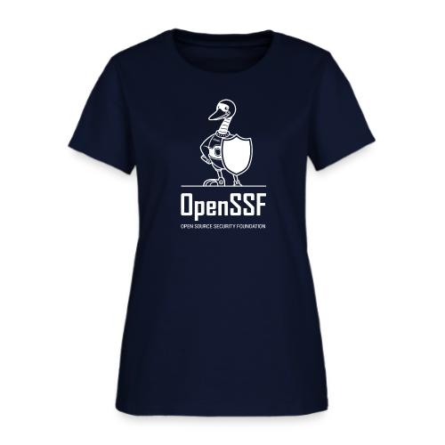 OpenSSF tall white logo - Women's T-Shirt