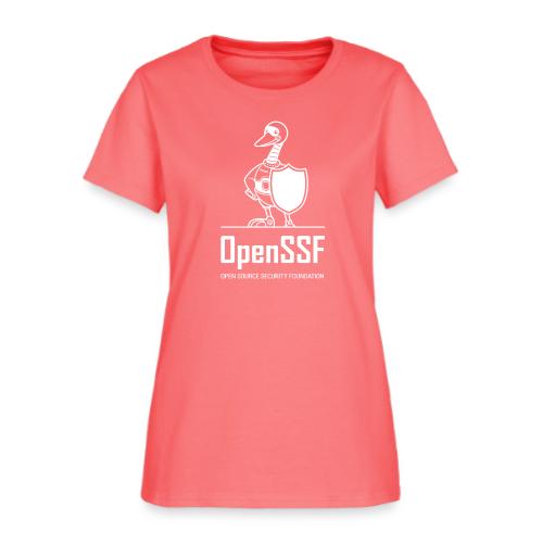 OpenSSF tall white logo - Women's T-Shirt