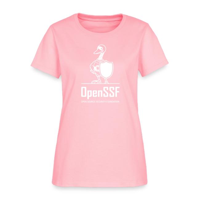 OpenSSF tall white logo