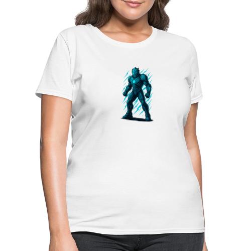 Futuristic Armored Superhero Warrior Art - Women's T-Shirt