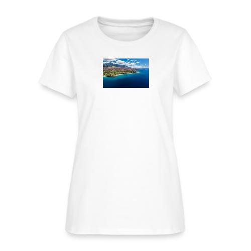 Kaanapali Beach Aerial Maui 0 - Women's T-Shirt