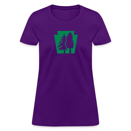 PA Keystone w/trees - Women's T-Shirt