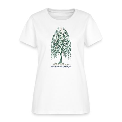 Easter Branches Bow Willow T Shirt, Easter Gift - Women's T-Shirt