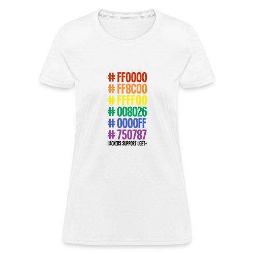 Hackers Support LGBT - Women's T-Shirt