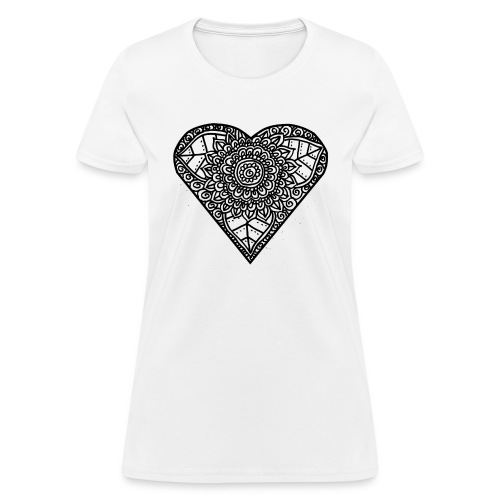 Floral Heart Tshirt - Women's T-Shirt