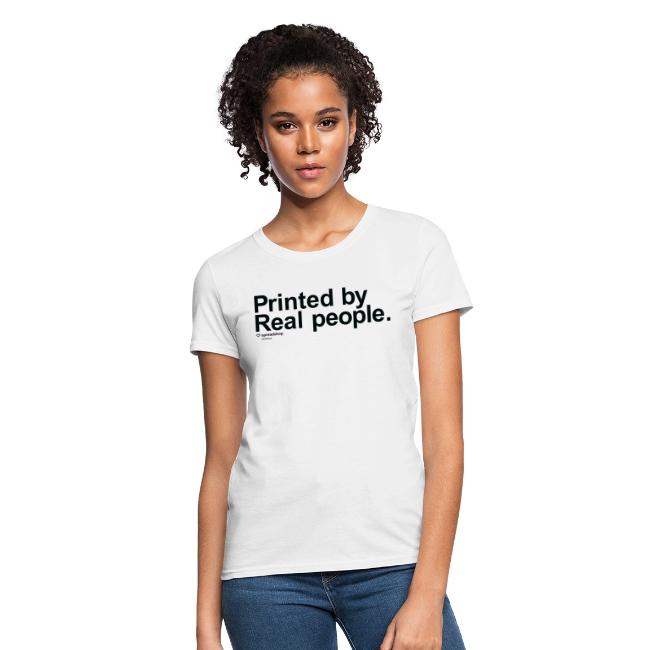 Printed in black