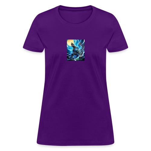 Blue lighting dragom - Women's T-Shirt