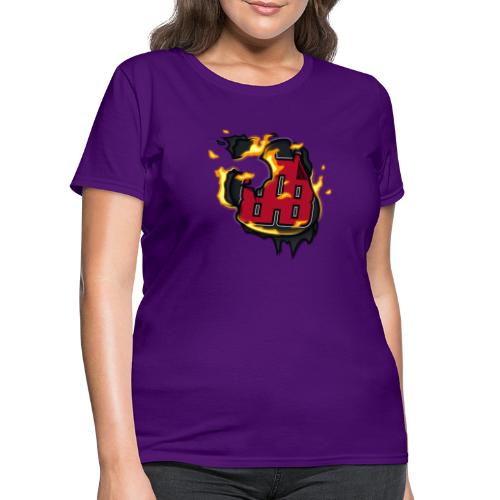 BAB Logo on FIRE! - Women's T-Shirt