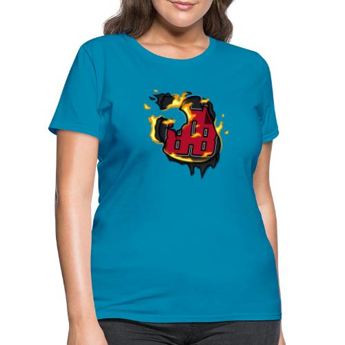 BAB Logo on FIRE! - Women's T-Shirt